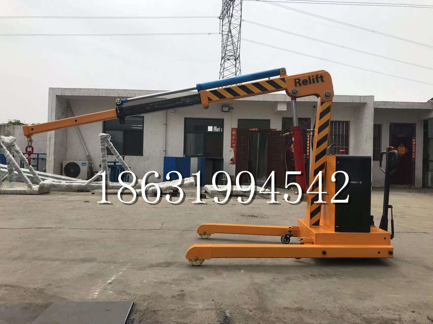 柳林县久征定做3吨三轮随车吊 农用园林绿化移树吊 平板工程用小吊机